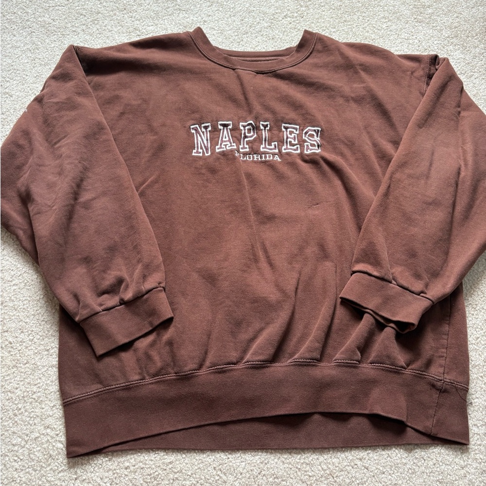 Brown Naples Florida Men's Sweater